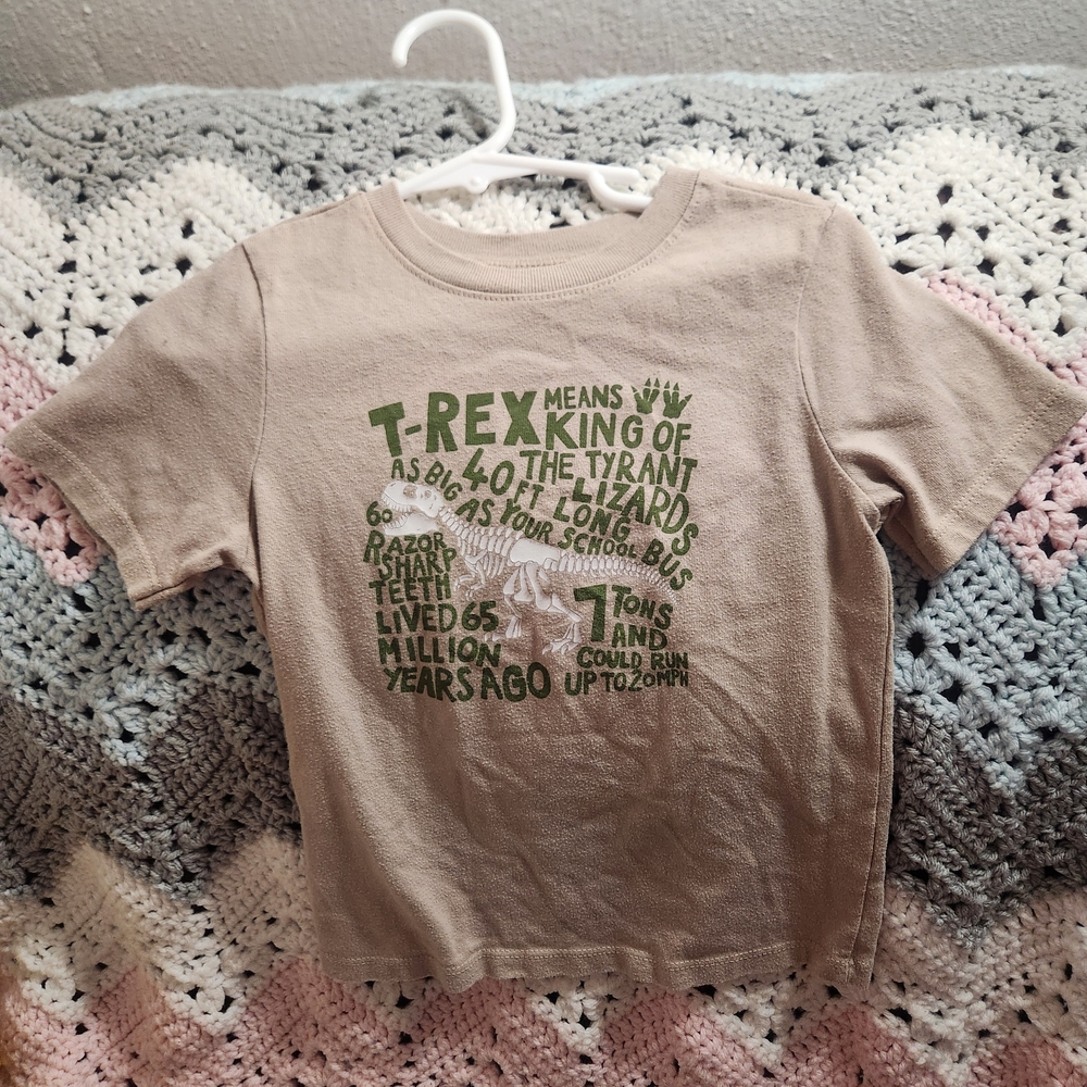 Garanimals Tan T-Rex Graphic Tee